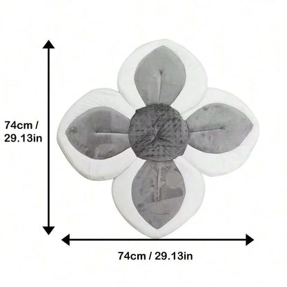 Baby bath mat can lie down fold newborn creative flower bath mat baby bath lotus safety cushion