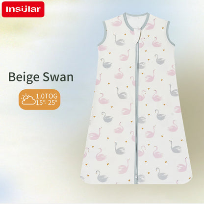 INSULAR Baby Sleeping Bag Kids Vest Infant Anti-Startle Swaddle Blanket Anti-Kick Sleepsacks Cotton Class A Spring Summer Autumn