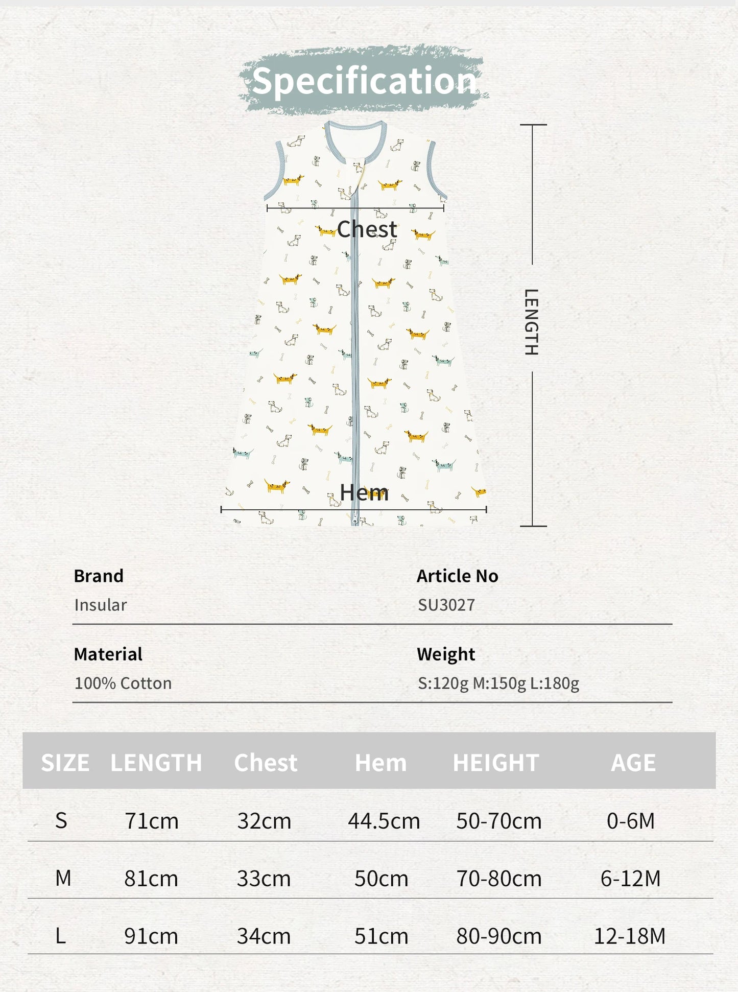 INSULAR Baby Sleeping Bag Kids Vest Infant Anti-Startle Swaddle Blanket Anti-Kick Sleepsacks Cotton Class A Spring Summer Autumn